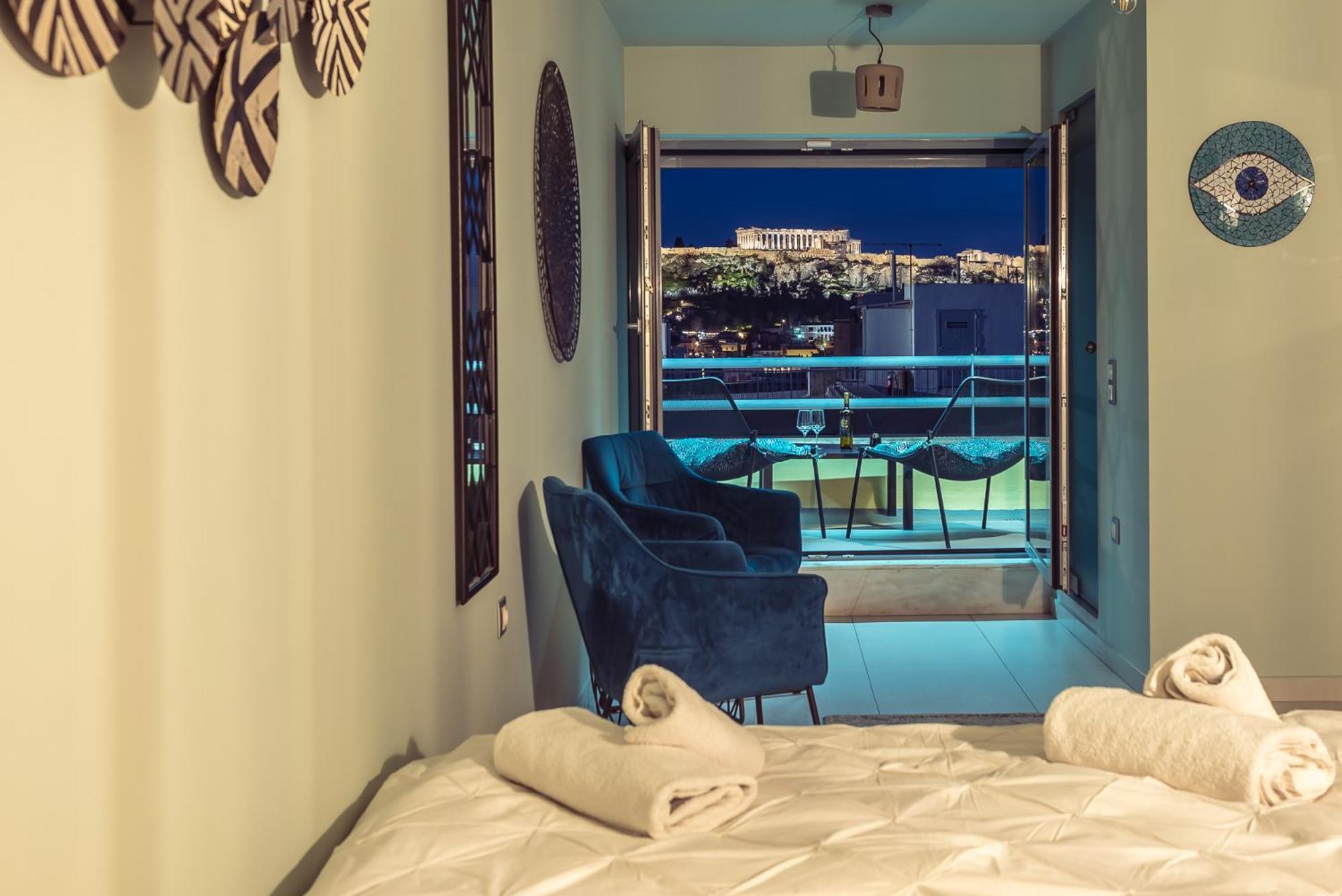 Acropolis View Mini Sky Suite & Hot Tub Atenas Exterior foto