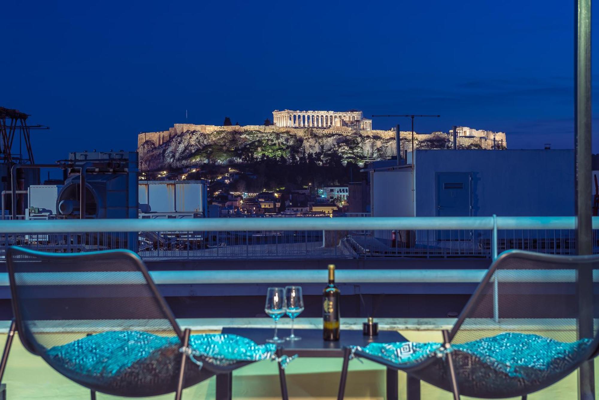 Acropolis View Mini Sky Suite & Hot Tub Atenas Exterior foto