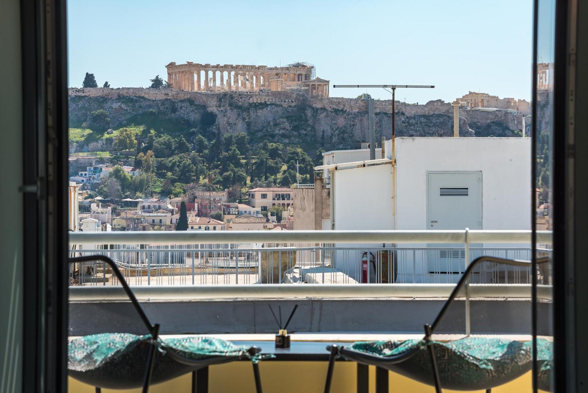 Acropolis View Mini Sky Suite & Hot Tub Atenas Exterior foto