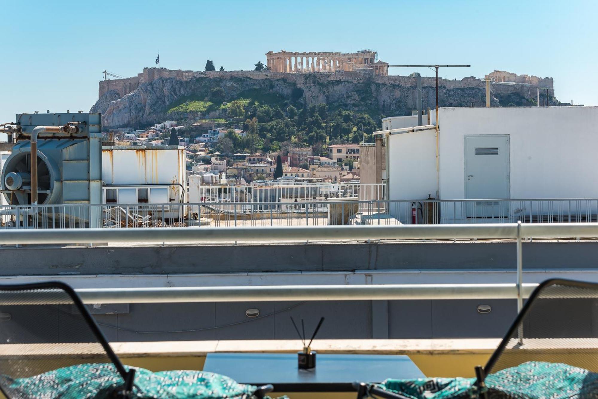 Acropolis View Mini Sky Suite & Hot Tub Atenas Exterior foto