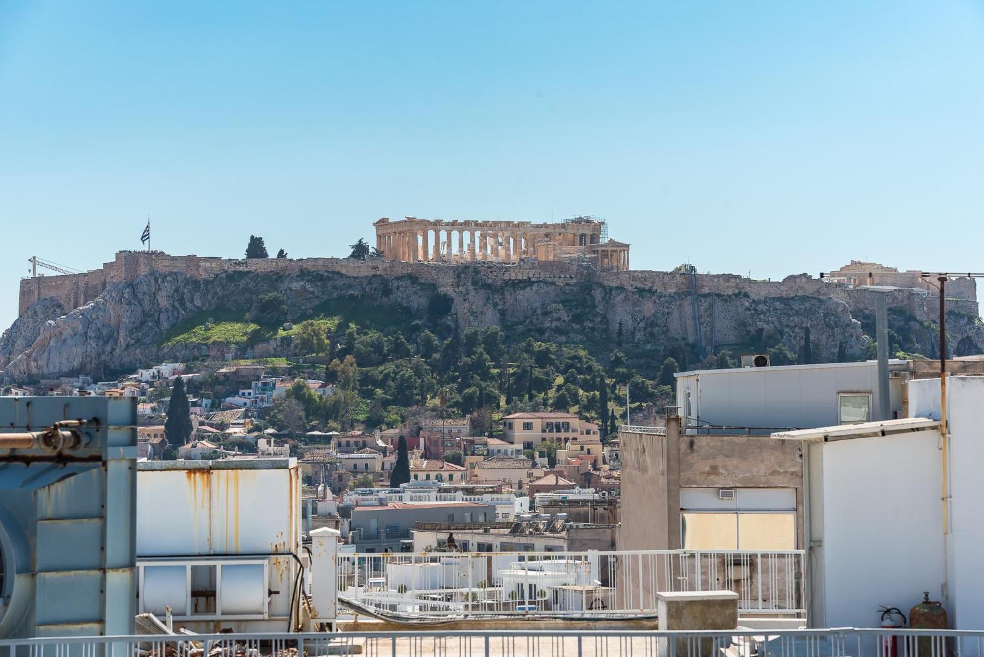 Acropolis View Mini Sky Suite & Hot Tub Atenas Exterior foto